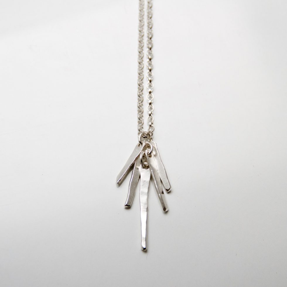 Teardrops On The Fire Charm Necklace