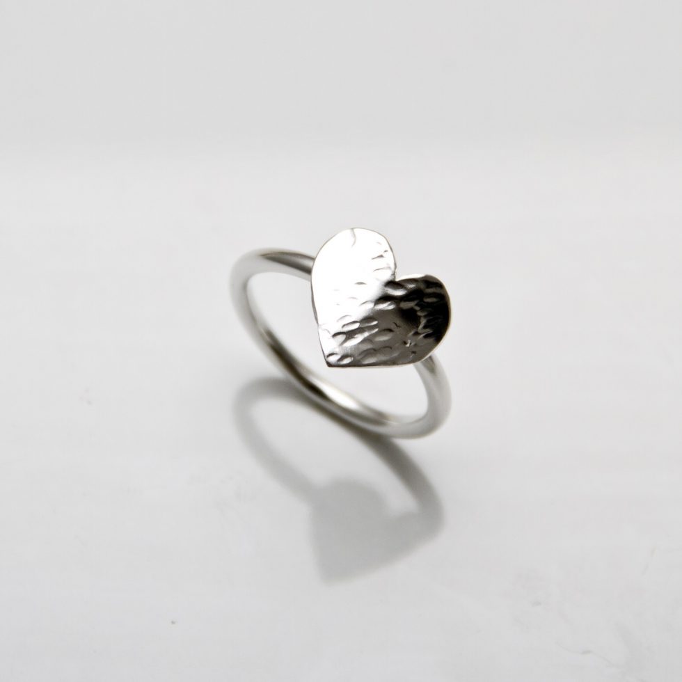 Solo Heart Stack Ring