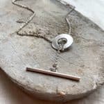 Sunlight and Shadows T-bar Necklace