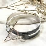 Beaten Wrap Cuff Bangle